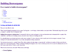 Tablet Screenshot of buildingbrowsergames.com